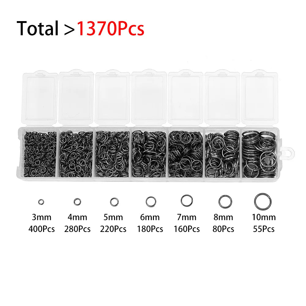 Alloy Jewelry Findings Set – Lobster Clasps, Open Jump Rings, Earring Hooks & Repair Tools for DIY Jewelry Making