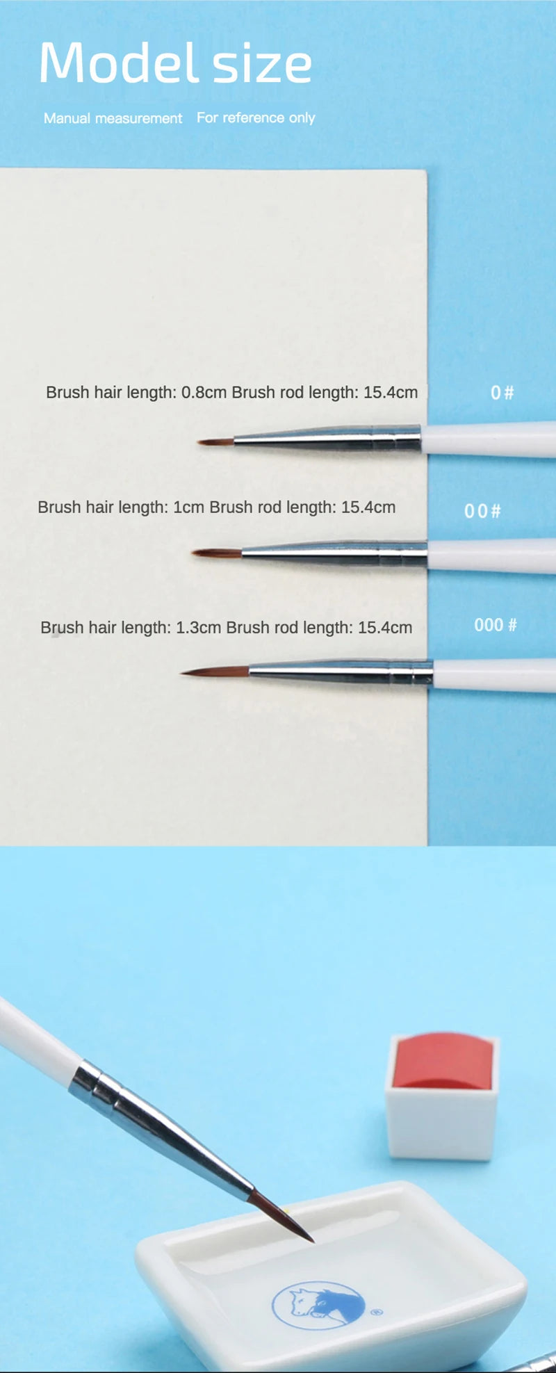 Art Pen #0 #00 #000 Paint Brush Art Supplies Nylon Hair Brush Painting Pen