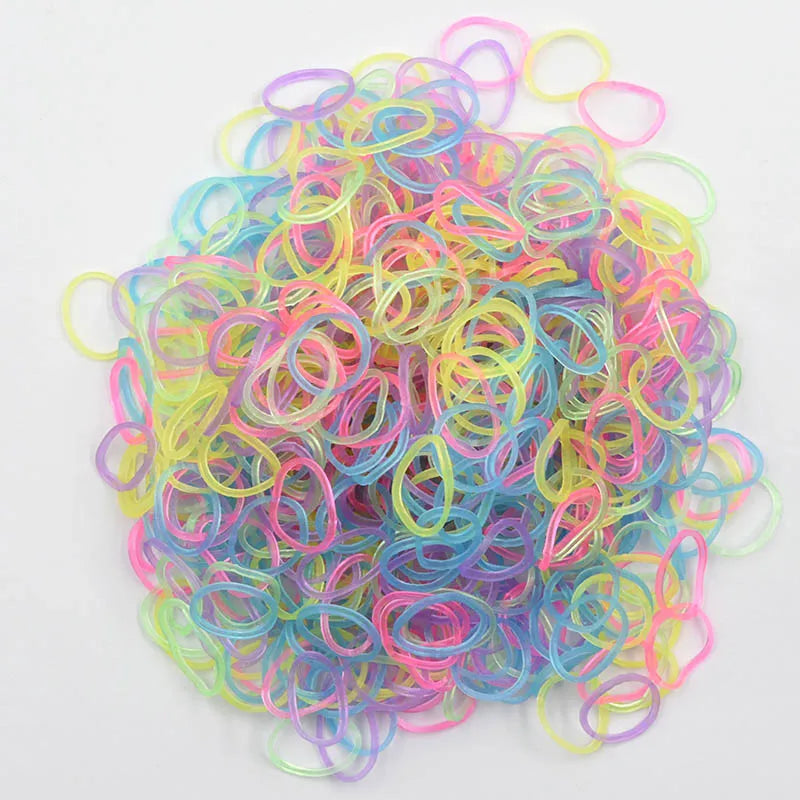 600pcs Loom Rubber Bands Kit – Rainbow Rubber Bands for Kids DIY Bracelet Making or Hair Accessories – Fun Creative Craft Toy Gift