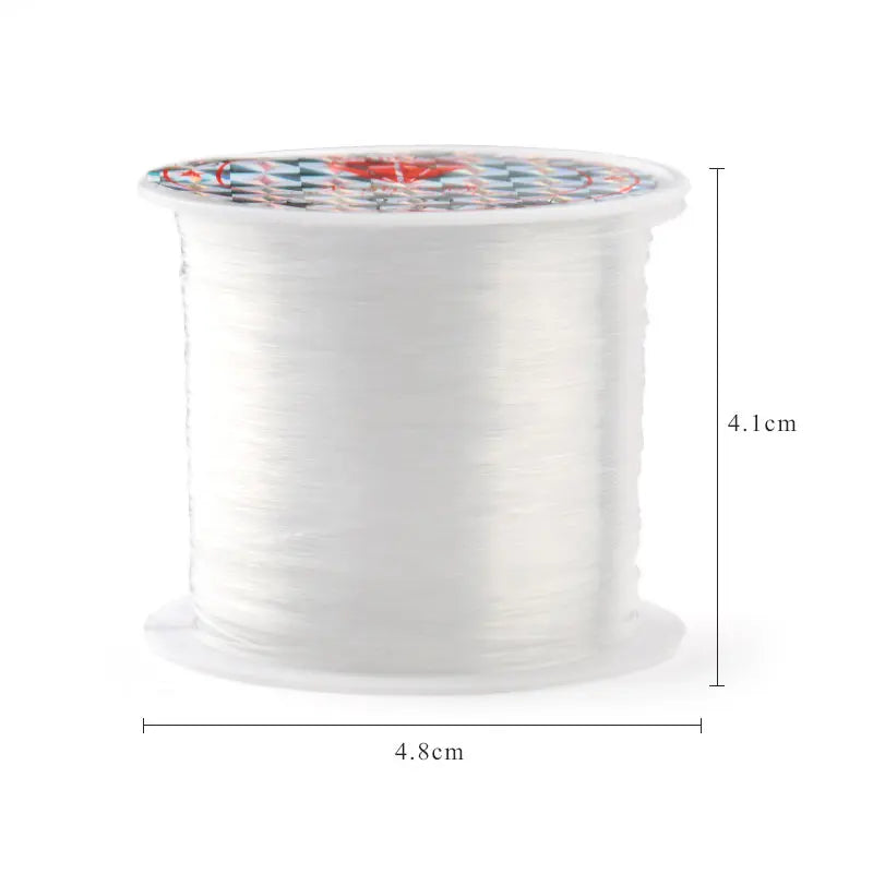 100M Clear Crystal Beading Cord – Non-Elastic Fishing Line for DIY Jewelry Making and Craft Supplies