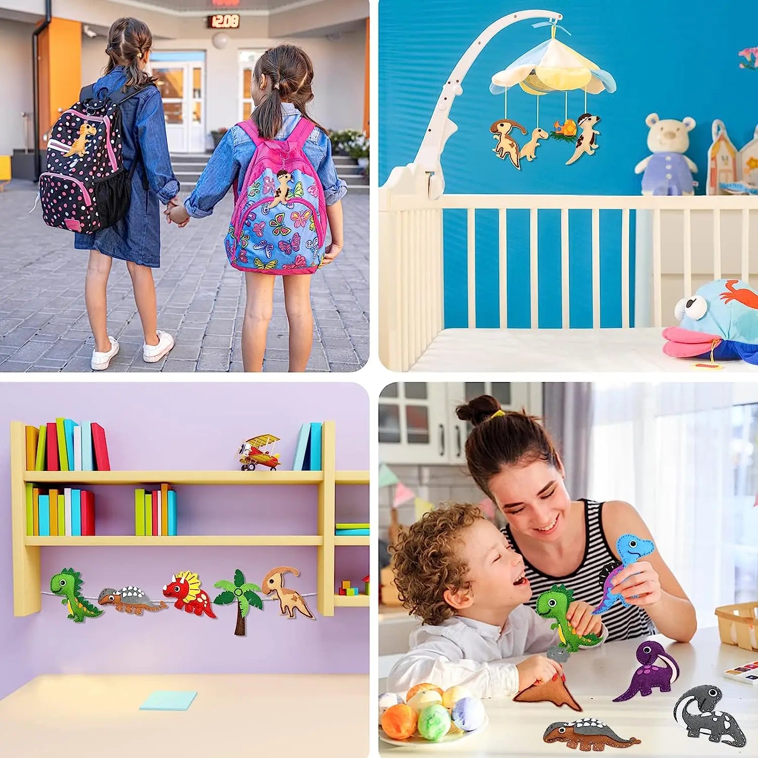 Woodland Animals Craft Kit – DIY Sewing Felt Plush Forest Creatures for Kids Beginners – Educational Arts and Crafts Set with Pre-Cut Felt and Instructions