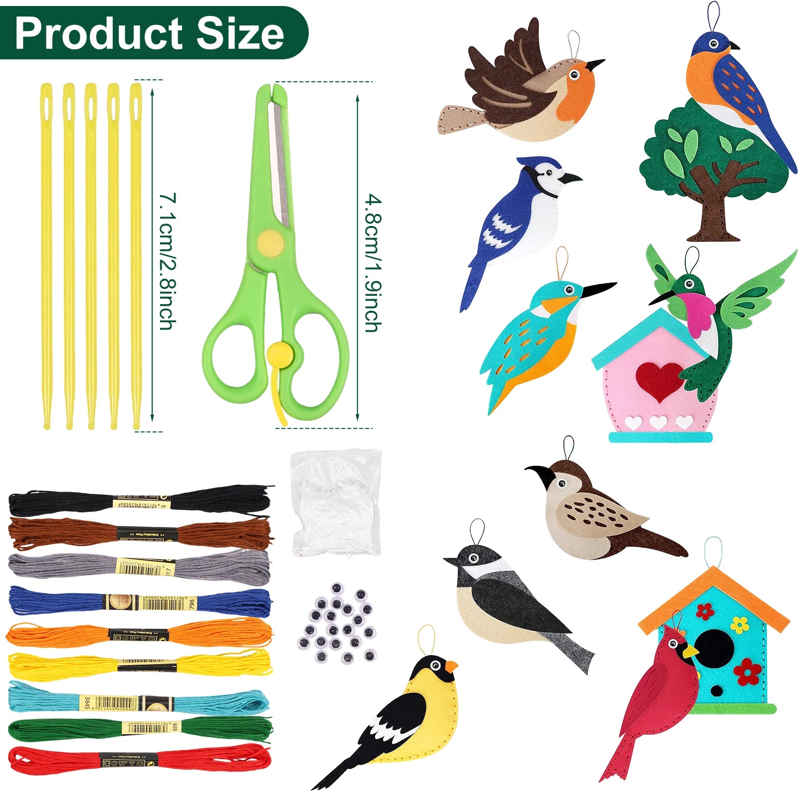 Sea Animals Sewing Kit for Kids Sea Animals Craft Kit Sewing Stuffed Animals Felt Plush Ornaments Sewing Craft Kit Educational