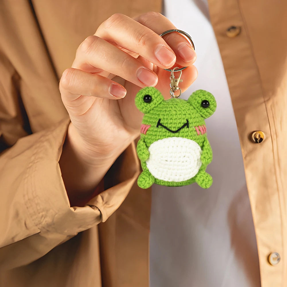 3PCS Beginner Crochet Kit – Frog, Owl, Penguin DIY Animal Set with Tutorials