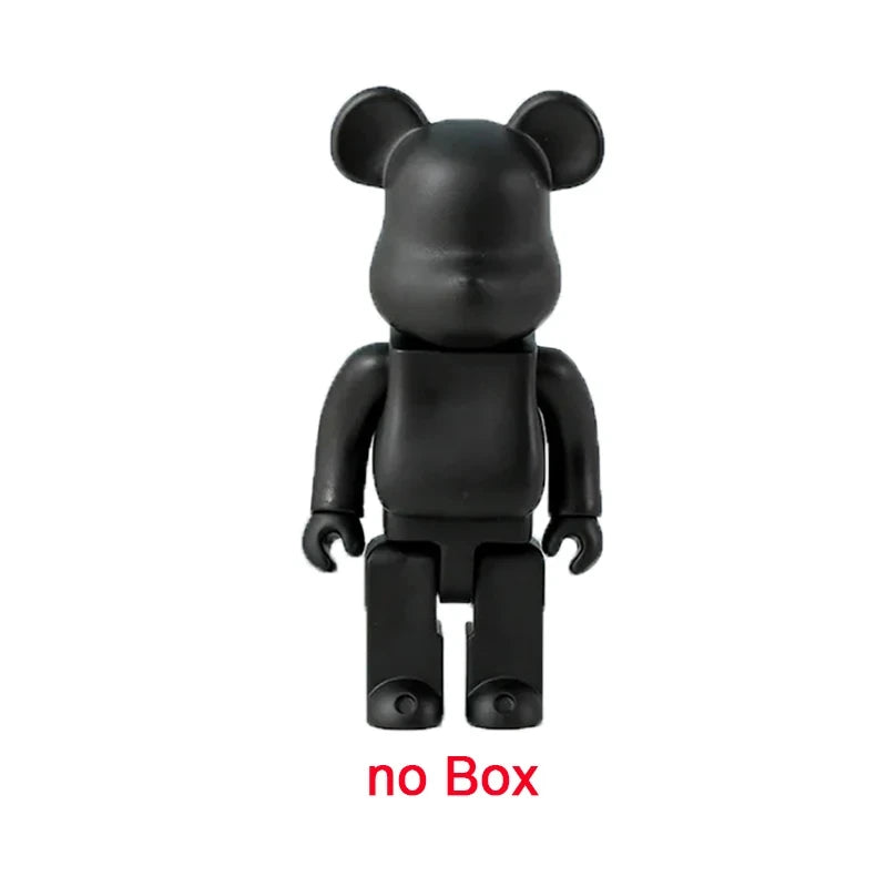 28cm Bear Statue – Color Block Decorative Sculpture for Living Room, Desk, or Floor Decor – Modern Bear Ornament & Birthday Gift