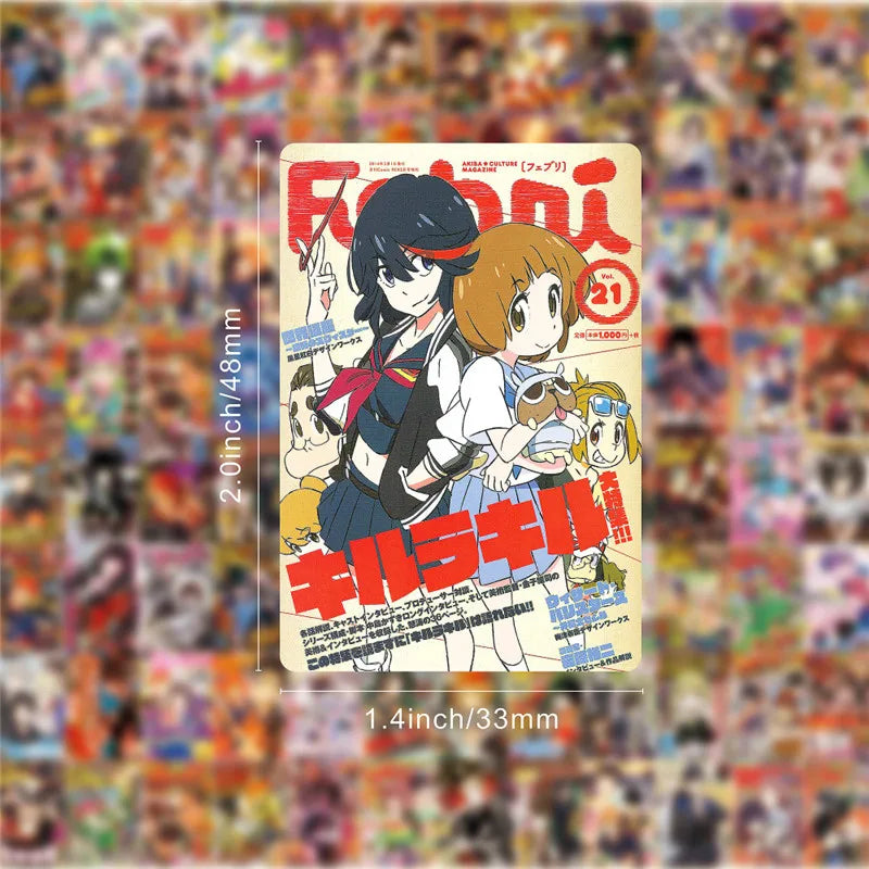 100-Piece Anime Poster Sticker Pack – Aesthetic Graffiti Stickers for Phone Cases, Guitars, Skateboards & Home Décor