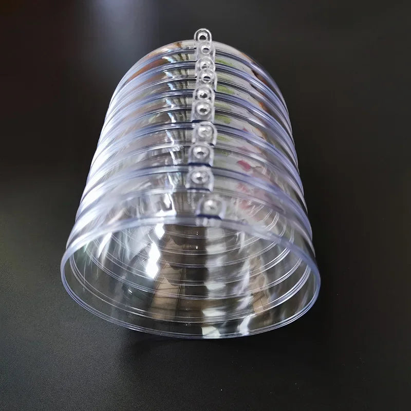 Wholesale Transparent DIY Plastic Ball Ornaments – Fillable Hanging Decoration for Christmas Tree, Wedding & Party Gifts