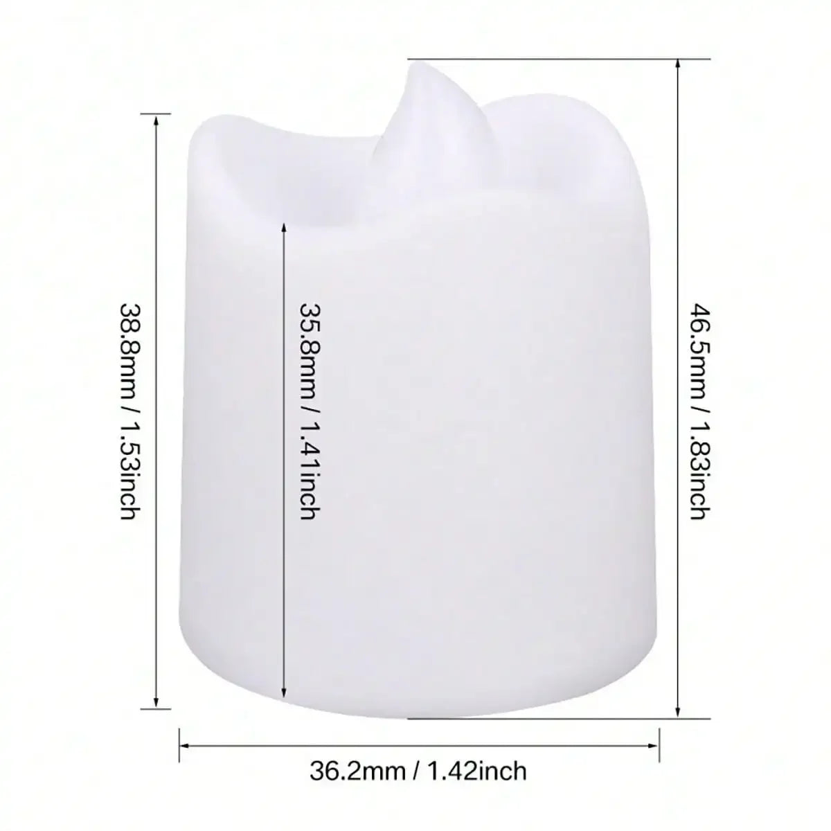 24-Piece LED Candle Tea Lights – Battery Operated Flameless Candles with Red Shells for Wedding & Party Decorations