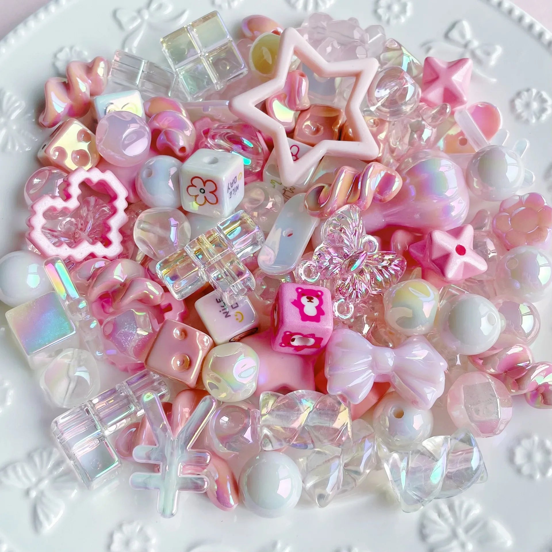Mixed Acrylic Beads Set for DIY Jewelry Making