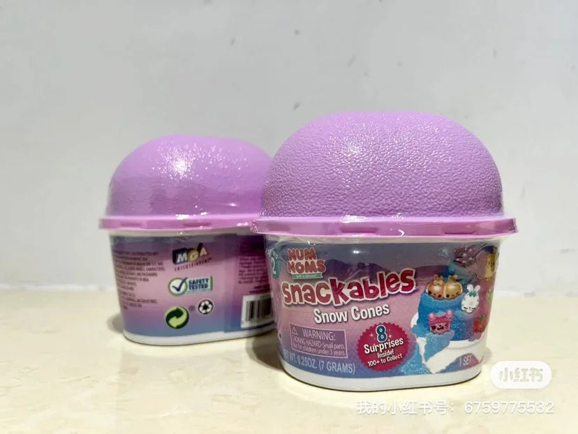 Num Noms Lipgloss Stamp Snow Cones Snackables Blind Box Collectible Toy Figures