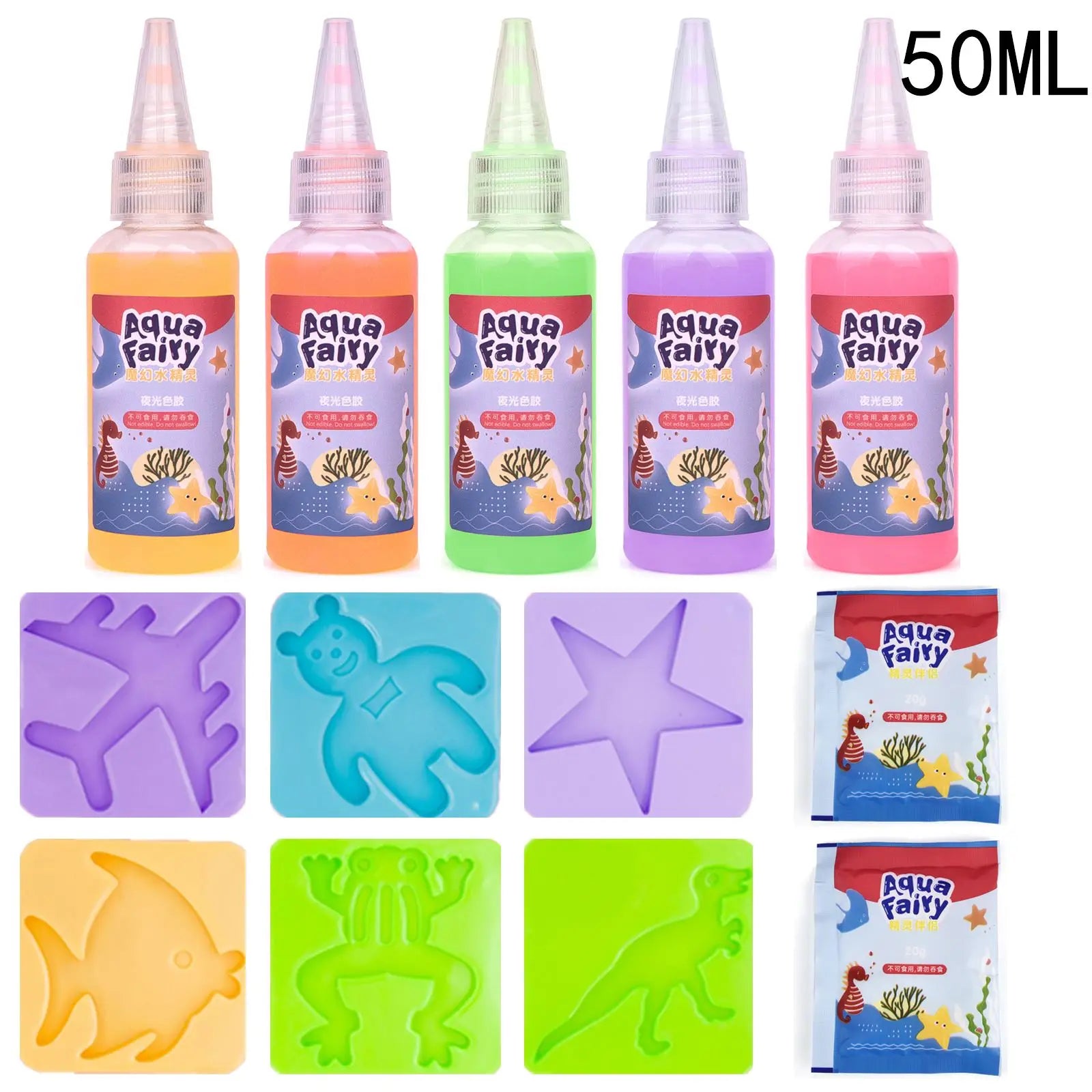 Kids DIY Craft Kit – Handmade Painting Stickers, Montessori Origami & Magic Water Elves Set – Educational Art and Craft Gift