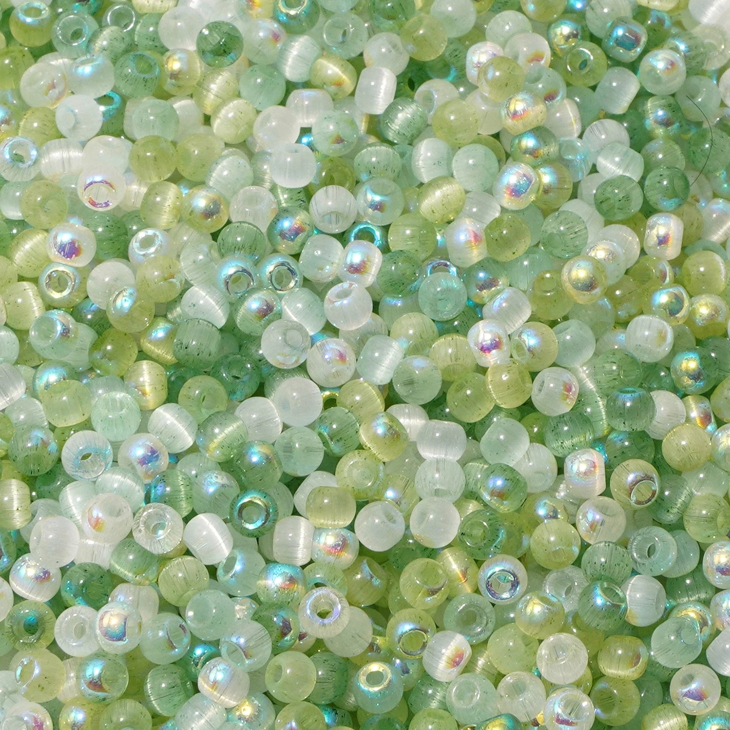 150-Piece 4mm Cat Eye Seed Glass Beads – Multi-Color Rice Loose Beads for Jewelry Making and DIY Crafts