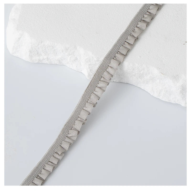 5Meters Elastic Lace Trim Ribbons for Party Dress Decoration Clothing DIY Crafts Supplies Needlework High Quality Sewing Fabric