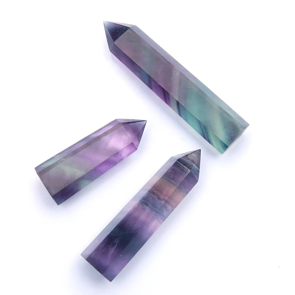 Natural Crystal Point Wand – Rose Quartz, Amethyst & Healing Stones for Witchcraft, Meditation, and Home Decoration
