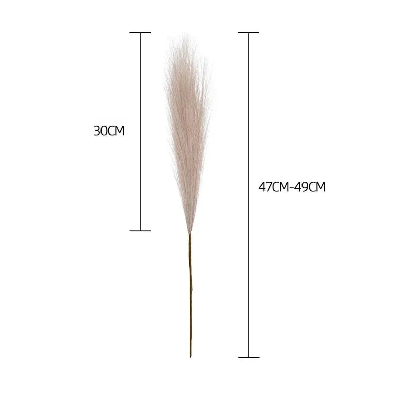 10pcs Artificial Reed Bouquet – Bohemian Pampas Grass Style Imitation Flowers for Home Décor, Wedding, and Christmas Decorations