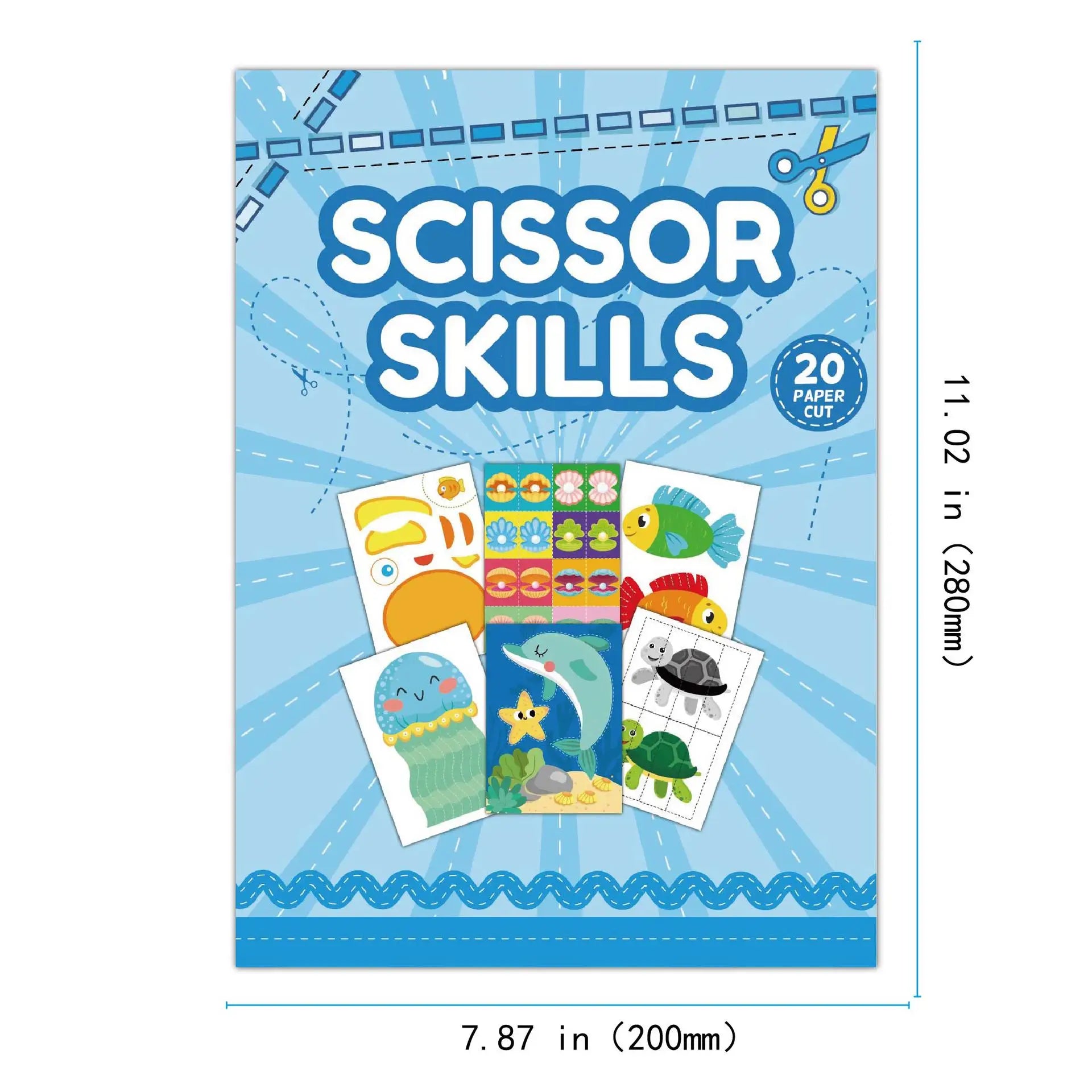 Children Paper-Cutting Book – Cartoon Fun DIY Craft Kit for Kids – Kindergarten Handmade Puzzle & Creative Learning Gift