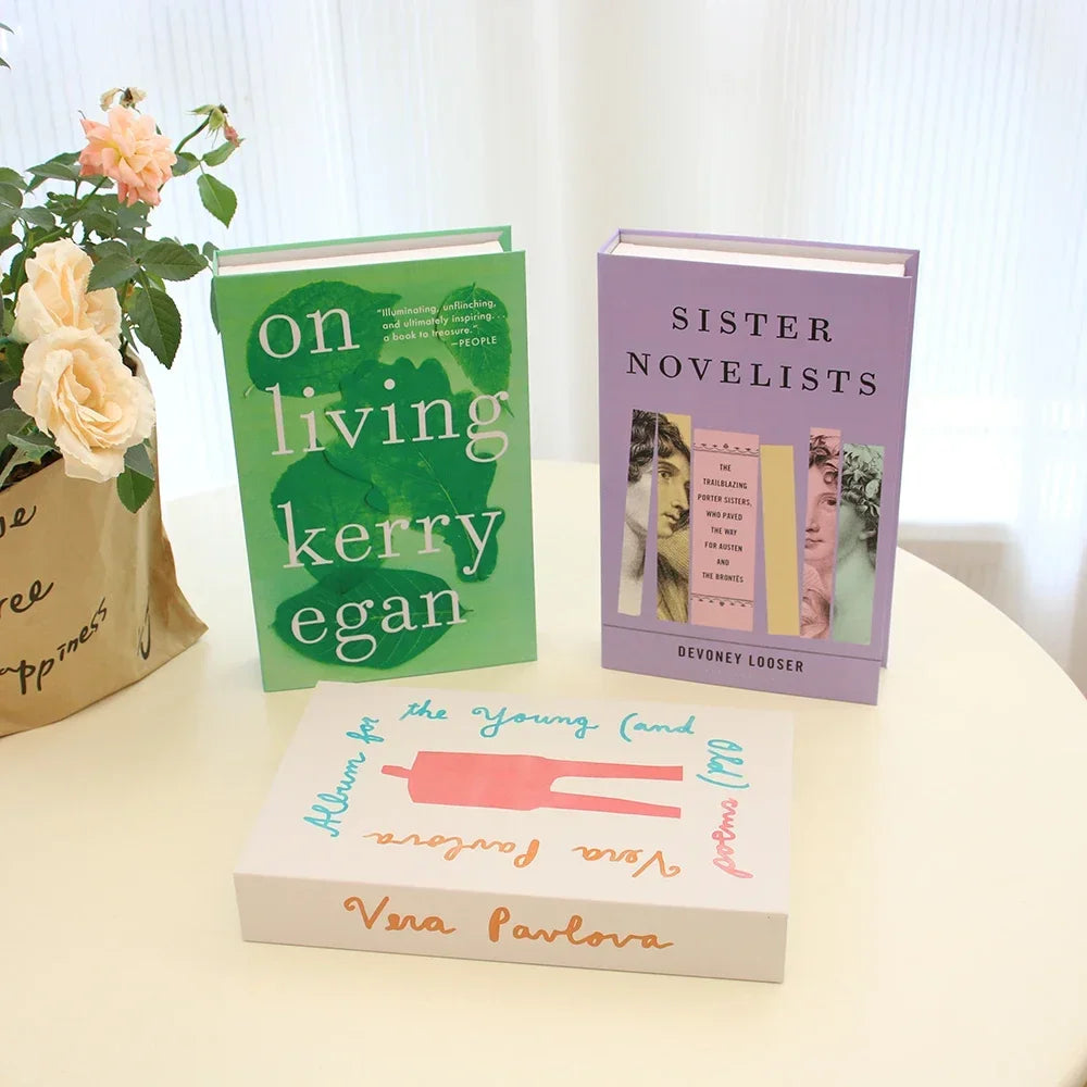 3-Piece Decorative Fake Books – Modern Designer Style Coffee Table Ornaments for Living Room, Hotel, or Office Decor