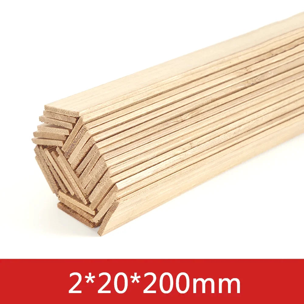 20–50pcs Balsa Wood Sticks Craft Square Rods