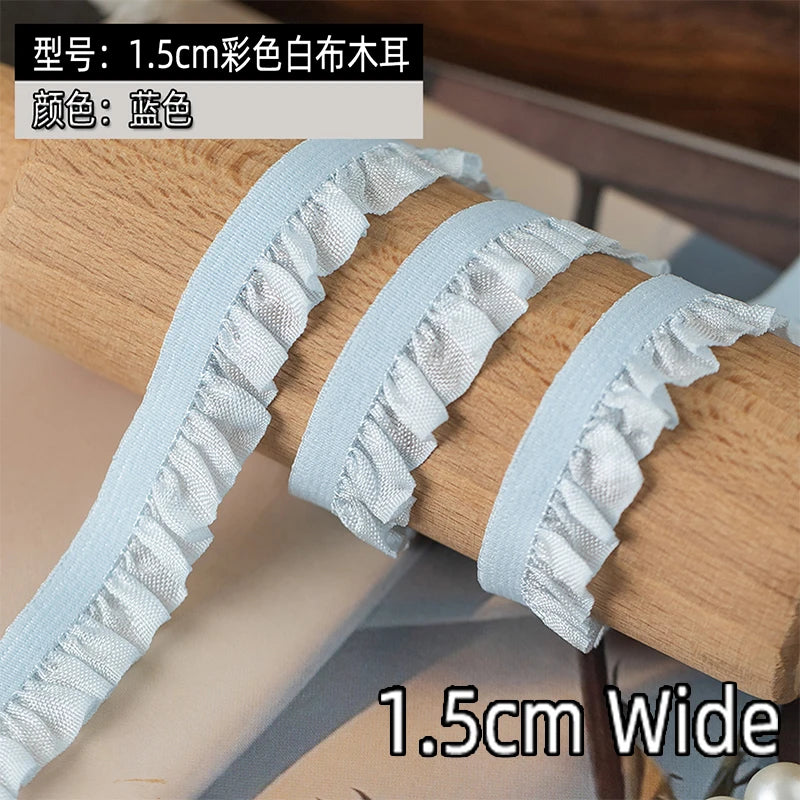 5Meters Elastic Lace Trim Ribbons for Party Dress Decoration Clothing DIY Crafts Supplies Needlework High Quality Sewing Fabric