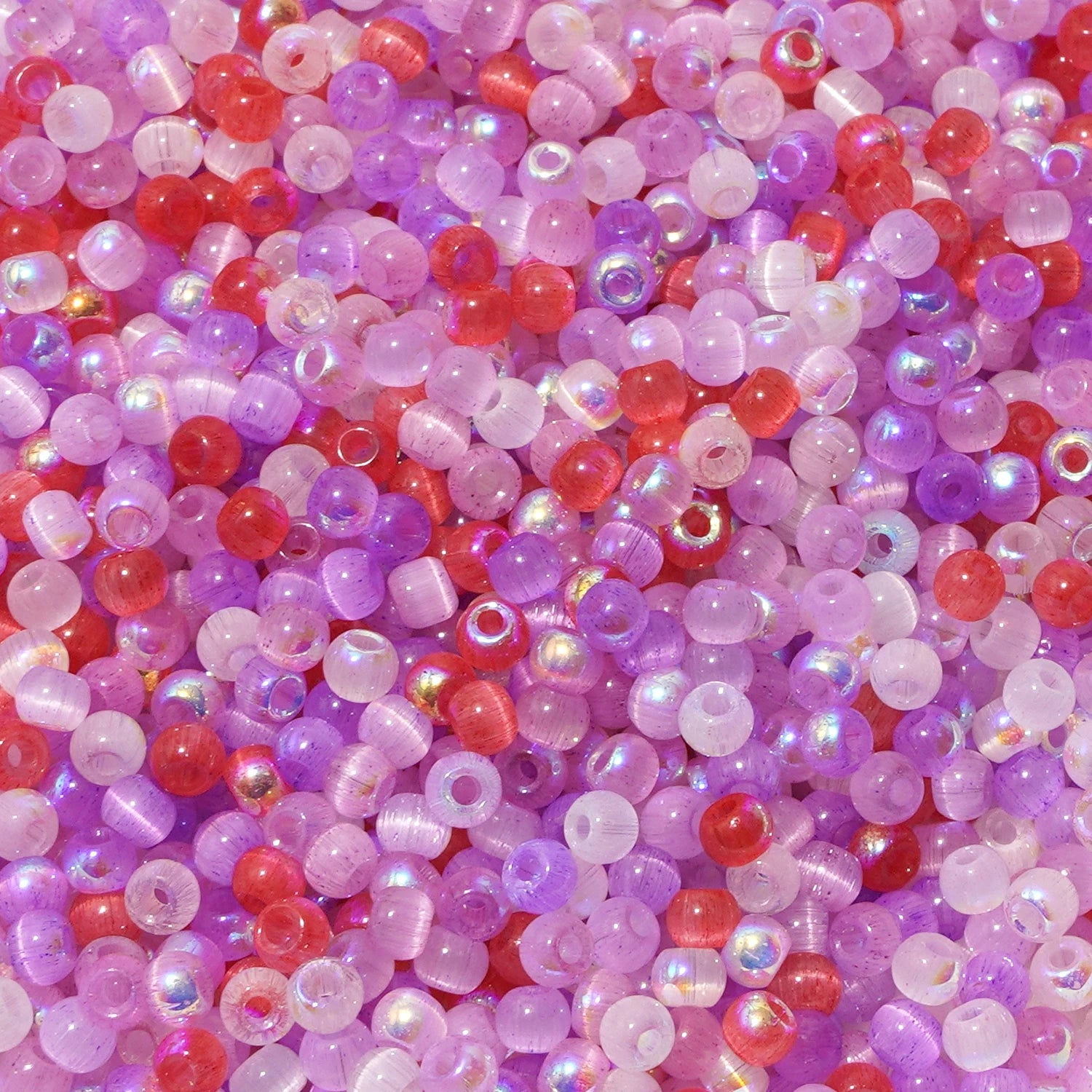 150-Piece 4mm Cat Eye Seed Glass Beads – Multi-Color Rice Loose Beads for Jewelry Making and DIY Crafts