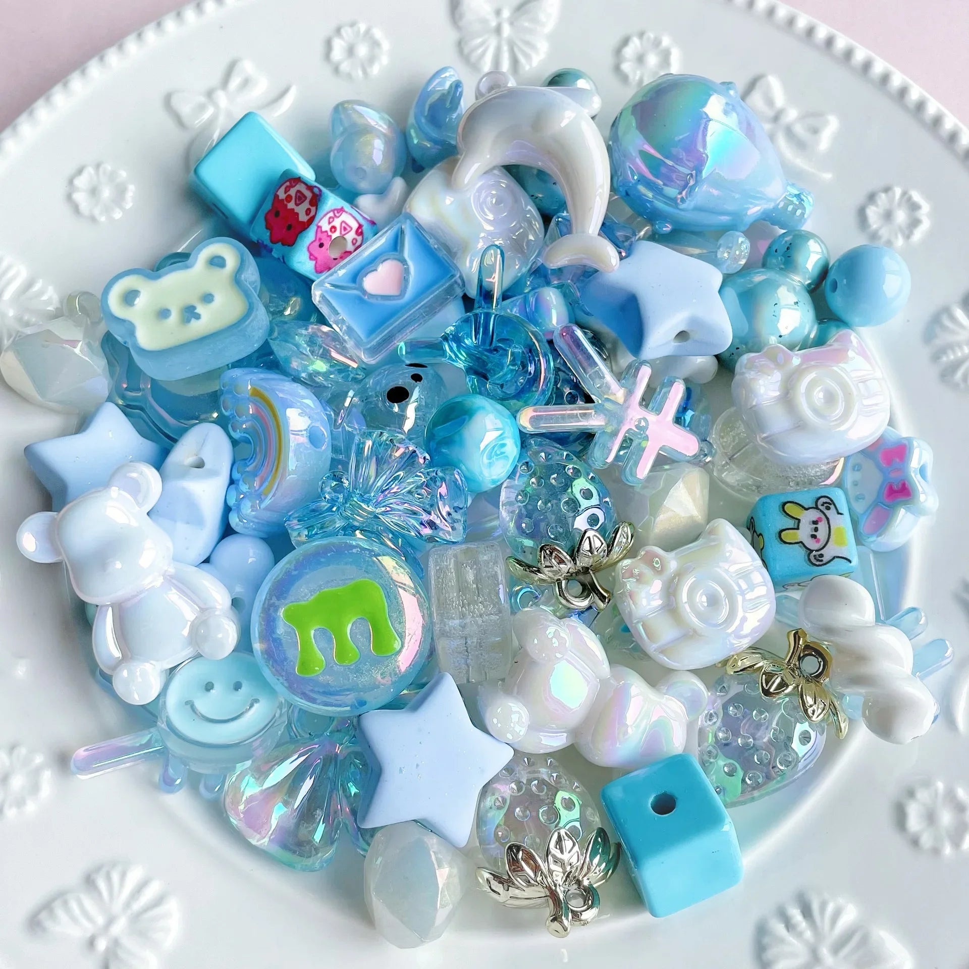 Mixed Acrylic Beads Set for DIY Jewelry Making