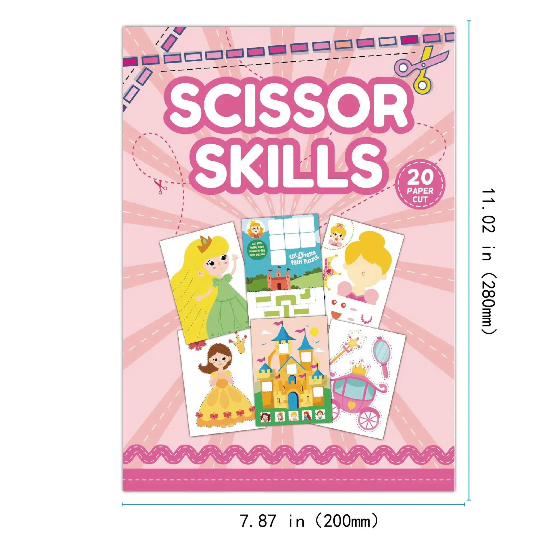 Children Paper-Cutting Book – Cartoon Fun DIY Craft Kit for Kids – Kindergarten Handmade Puzzle & Creative Learning Gift