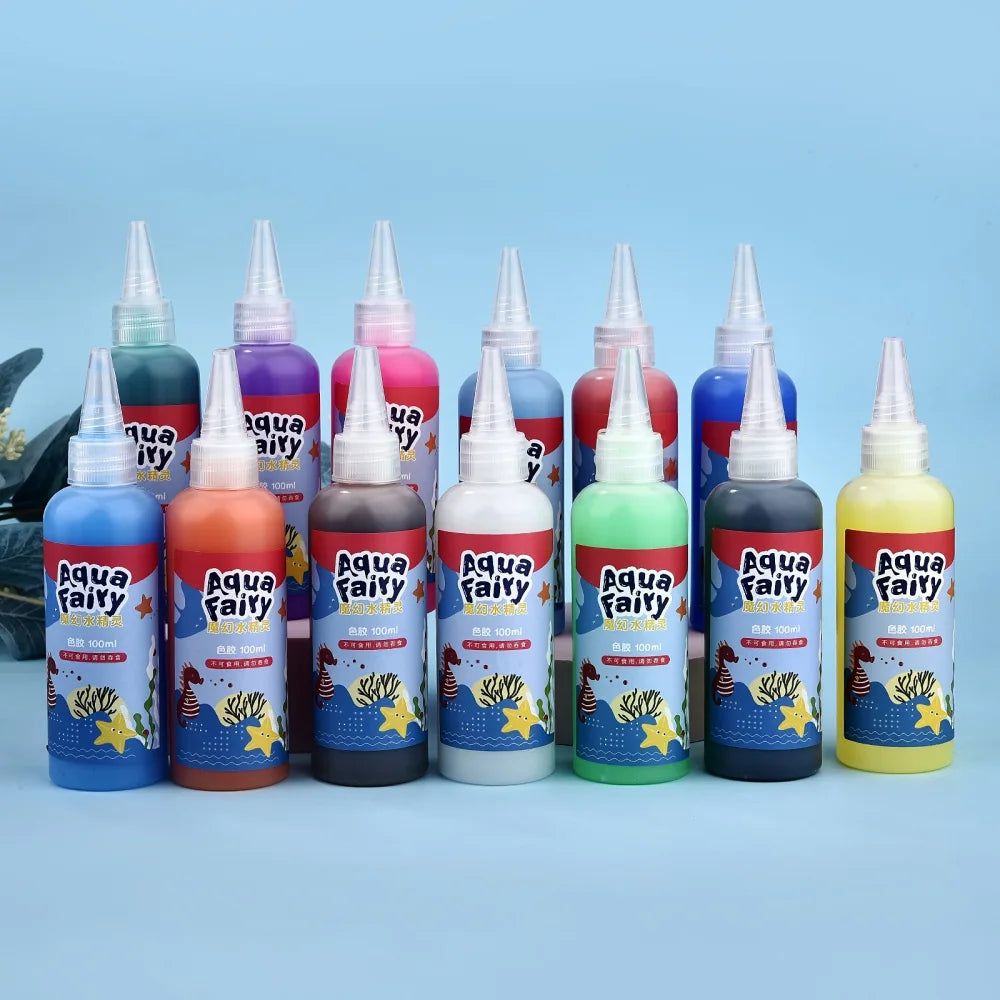 Kids DIY Craft Kit – Handmade Painting Stickers, Montessori Origami & Magic Water Elves Set – Educational Art and Craft Gift