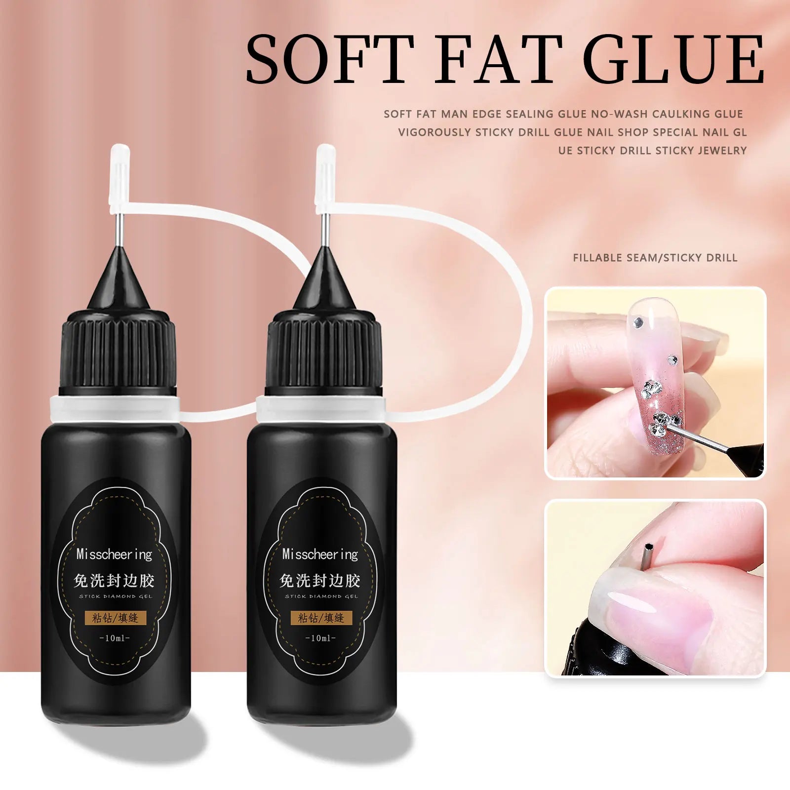 30g Nail Rhinestone Glue Super Strong Gel for Nail Art