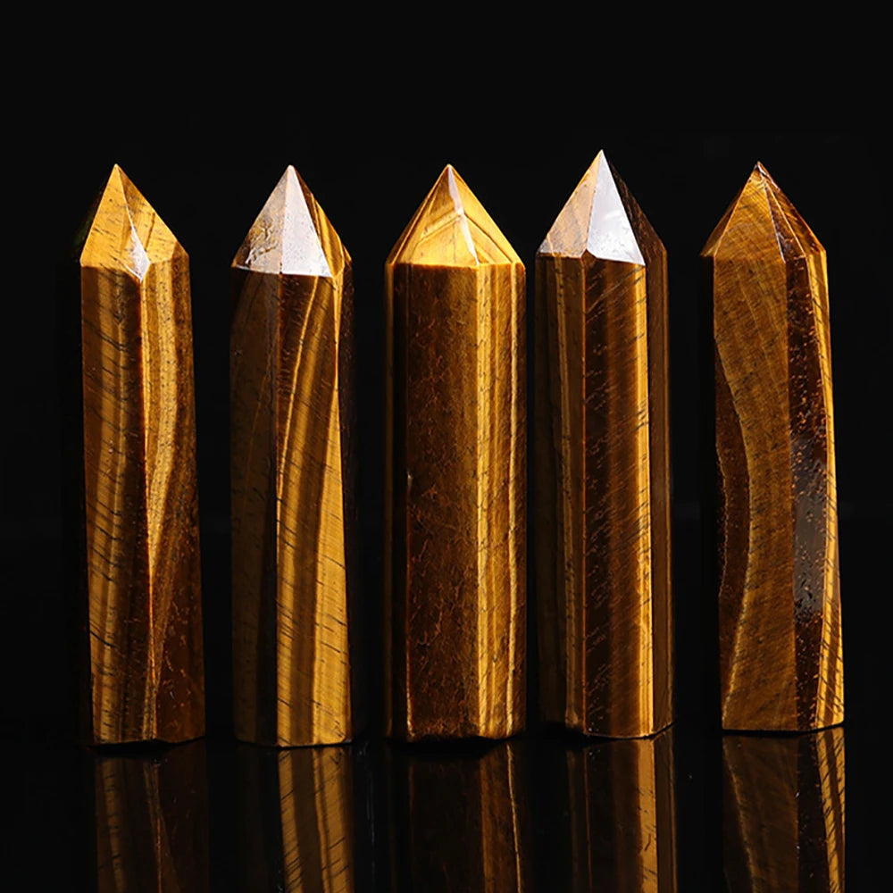 Natural Crystal Point Wand – Rose Quartz, Amethyst & Healing Stones for Witchcraft, Meditation, and Home Decoration