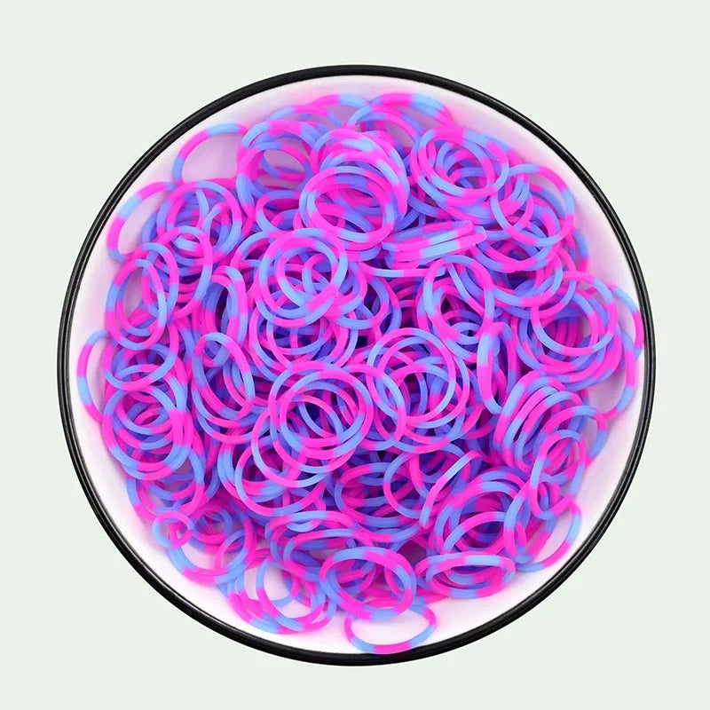 600+ Loom Rubber Band Refill Kit – 31 Colors Bracelet Making Kit for Kids – DIY Weaving Craft Set with Loom Bands Toys