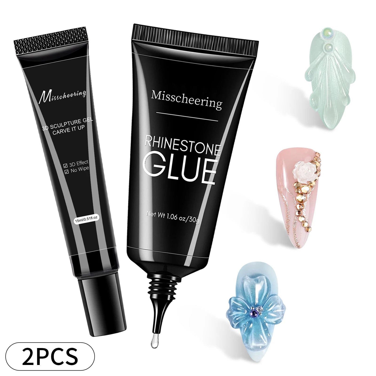 30g Nail Rhinestone Glue Super Strong Gel for Nail Art