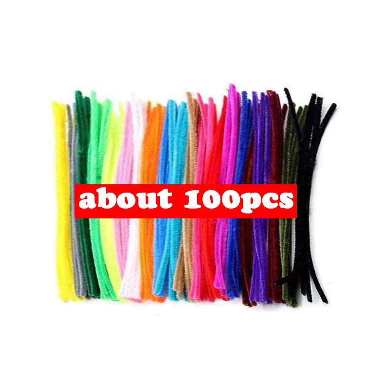 300pcs Kids Art & Craft Supplies Set – Pipe Cleaners, Pompoms & Self-Adhesive Wiggle Eyes – DIY Activities, Classroom Projects & Party Crafts