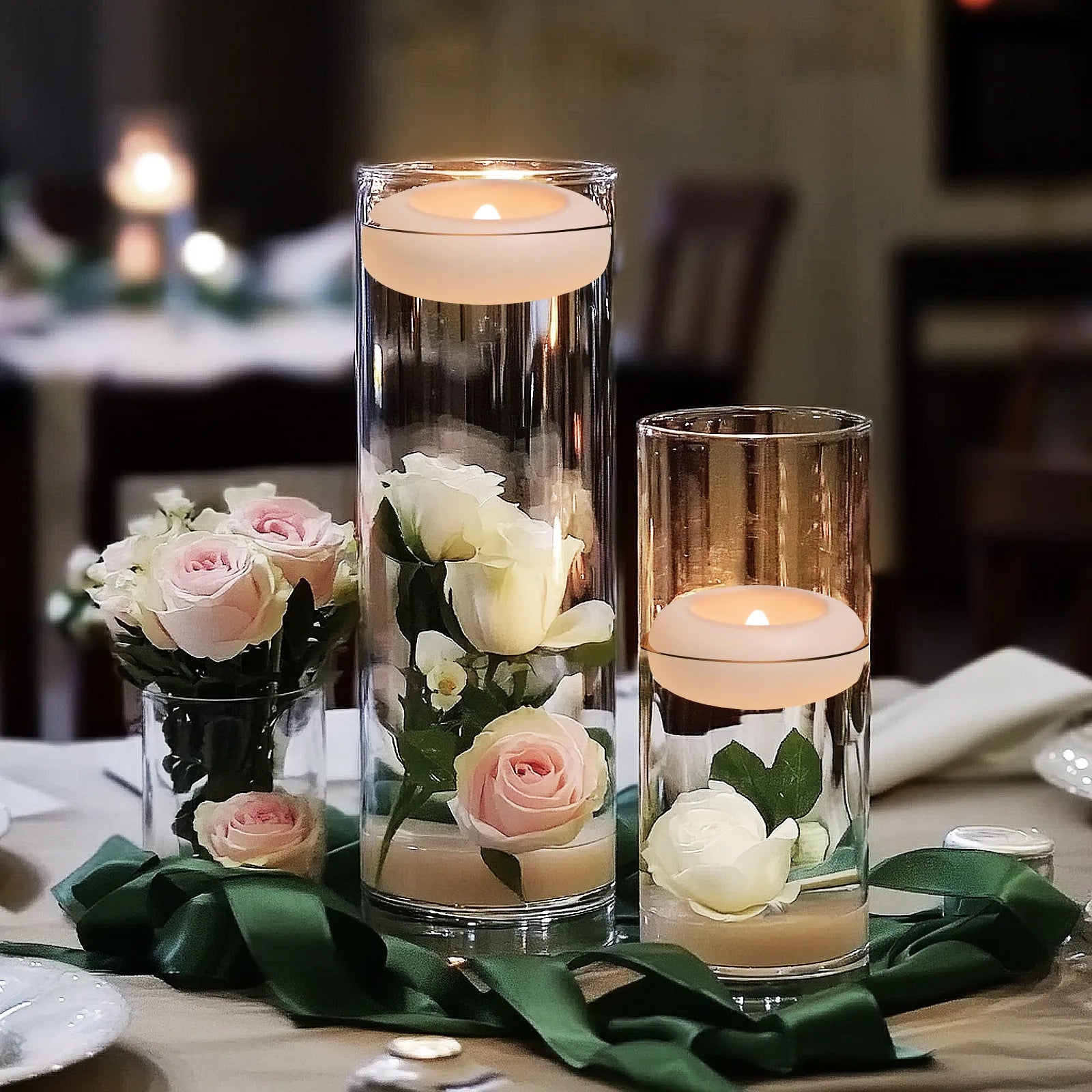 24-Piece Flickering LED Candle Tealights – Flameless Battery Candles with Optional Remote Control for Weddings, Home & Christmas Décor