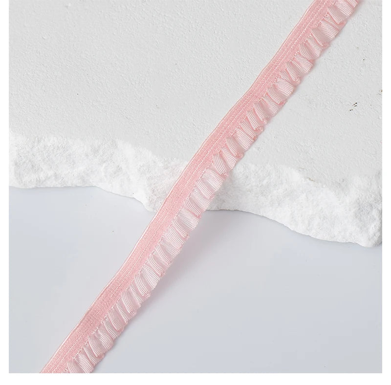 5Meters Elastic Lace Trim Ribbons for Party Dress Decoration Clothing DIY Crafts Supplies Needlework High Quality Sewing Fabric