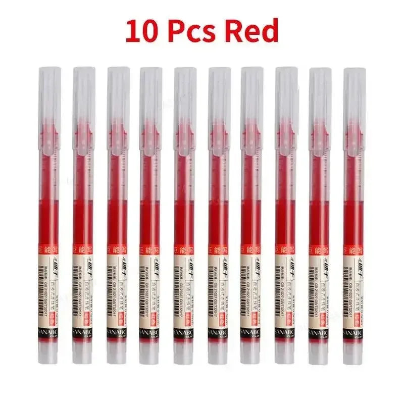 10PCS Needle Tip Gel Pens School & Office Supplies