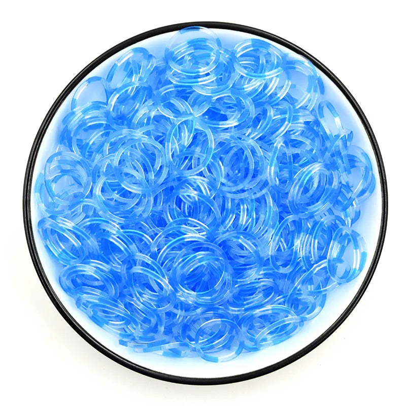 600pcs Loom Rubber Bands Kit – Rainbow Rubber Bands for Kids DIY Bracelet Making or Hair Accessories – Fun Creative Craft Toy Gift