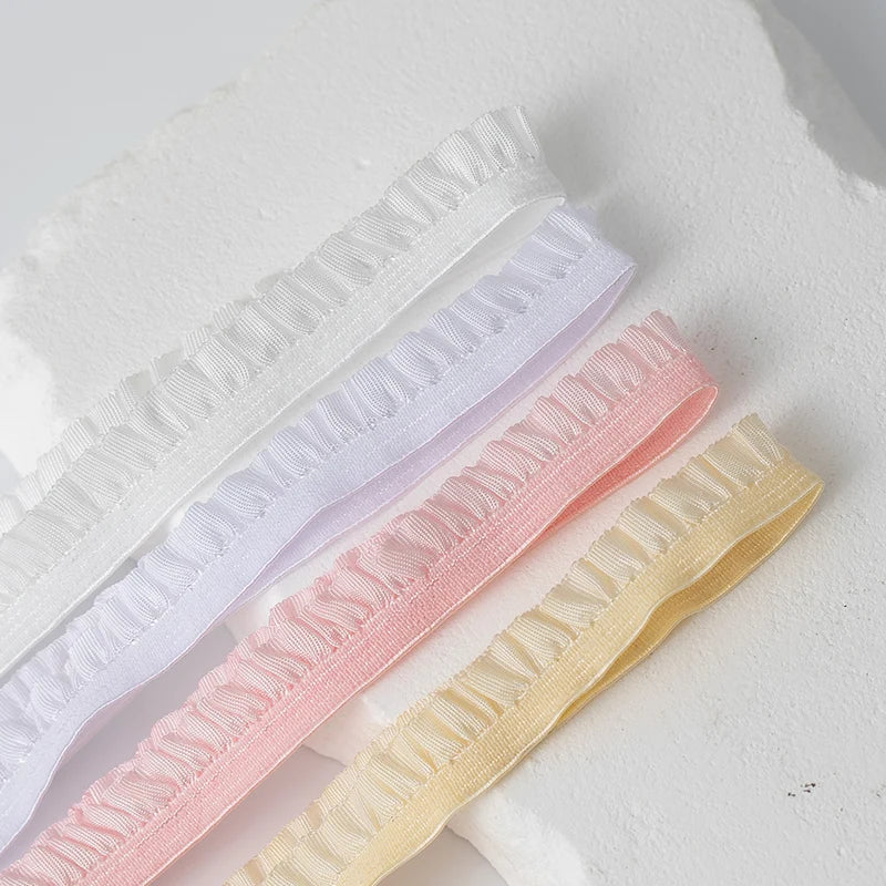 5Meters Elastic Lace Trim Ribbons for Party Dress Decoration Clothing DIY Crafts Supplies Needlework High Quality Sewing Fabric