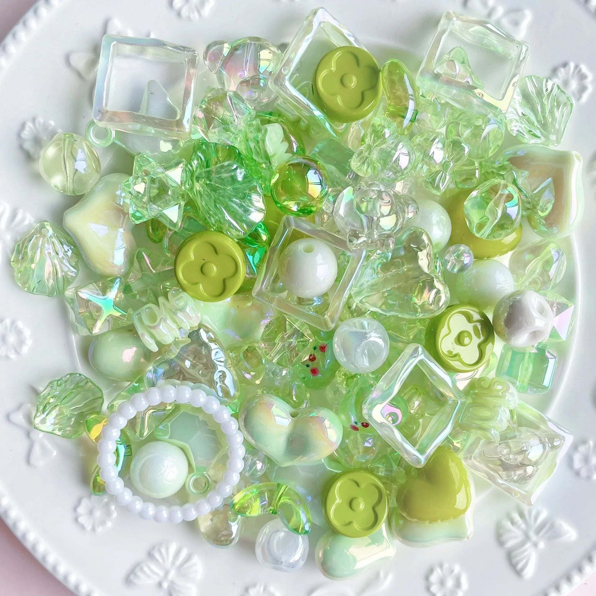 Mixed Acrylic Beads Set for DIY Jewelry Making