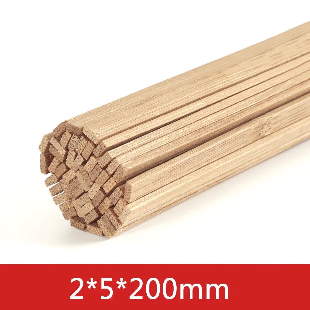 20–50pcs Balsa Wood Sticks Craft Square Rods