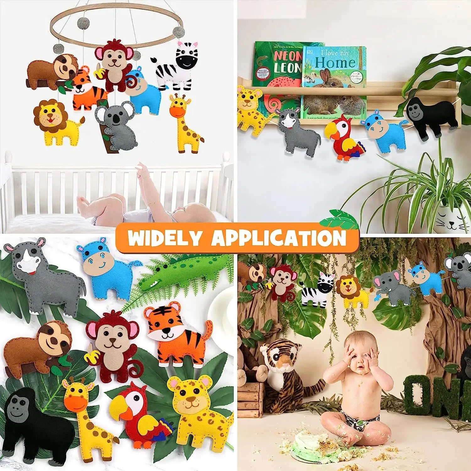 Woodland Animals Craft Kit – DIY Sewing Felt Plush Forest Creatures for Kids Beginners – Educational Arts and Crafts Set with Pre-Cut Felt and Instructions
