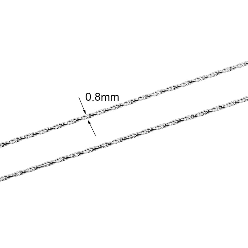 2m Stainless Steel Chains – Gold Color Ball Bead & Cuban Link Chain Bulk for DIY Necklace and Bracelet Making