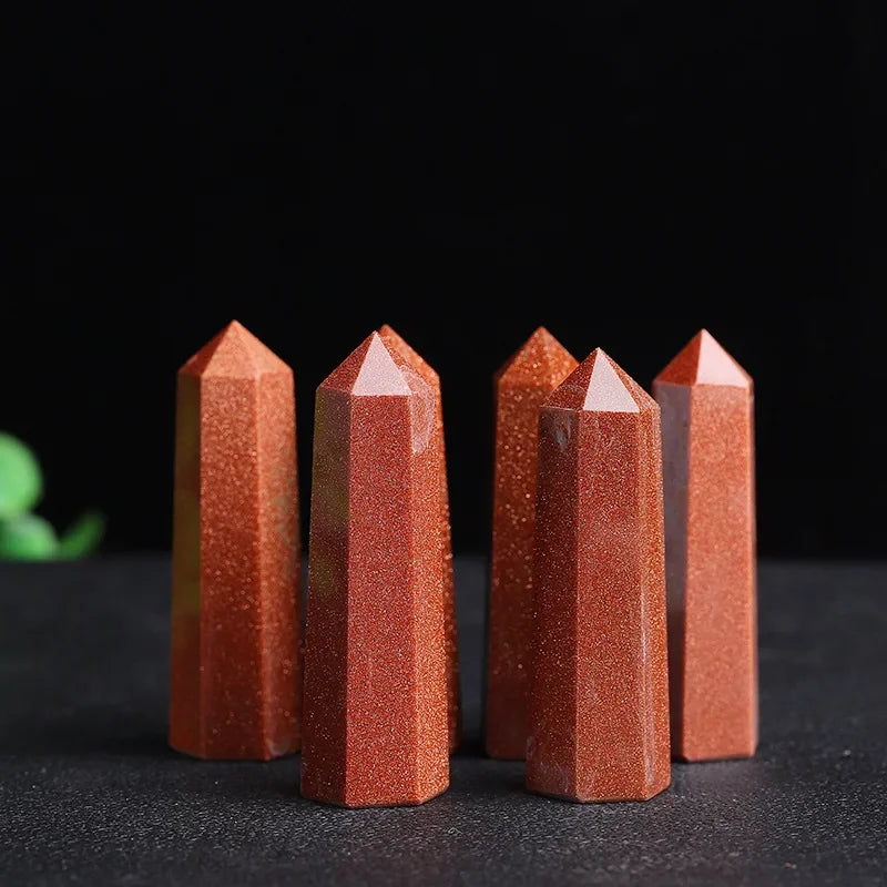 Natural Crystal Point Wand – Rose Quartz, Amethyst & Healing Stones for Witchcraft, Meditation, and Home Decoration