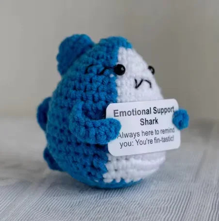 New Positive Energy Potato Hug Pocket Mini Handmade Plush Wool Knitting Doll with Card Funny Christams Gift Home Room Decoration