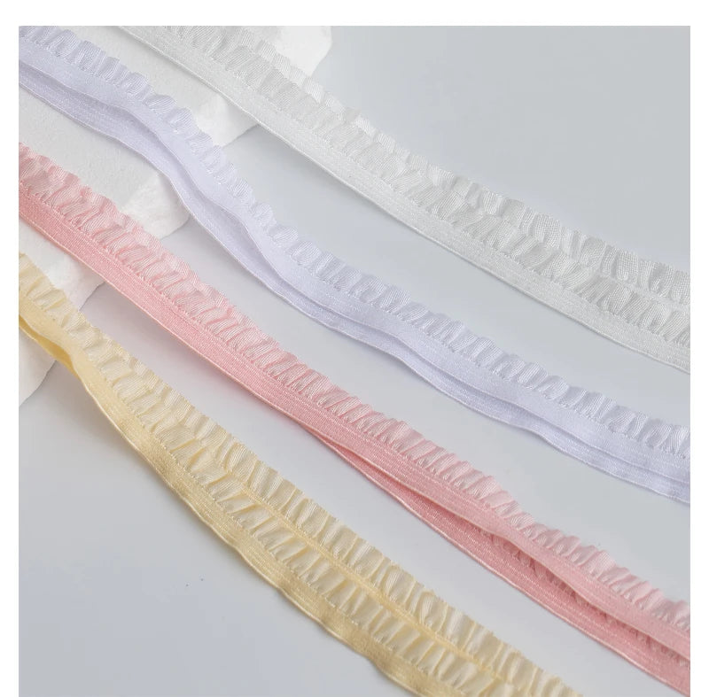 5Meters Elastic Lace Trim Ribbons for Party Dress Decoration Clothing DIY Crafts Supplies Needlework High Quality Sewing Fabric