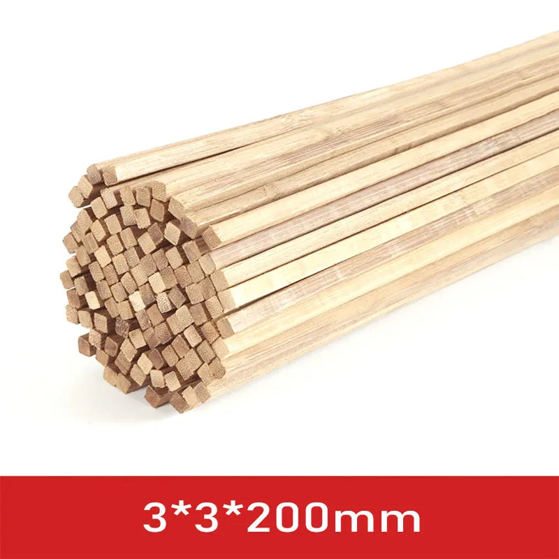 20–50pcs Balsa Wood Sticks Craft Square Rods