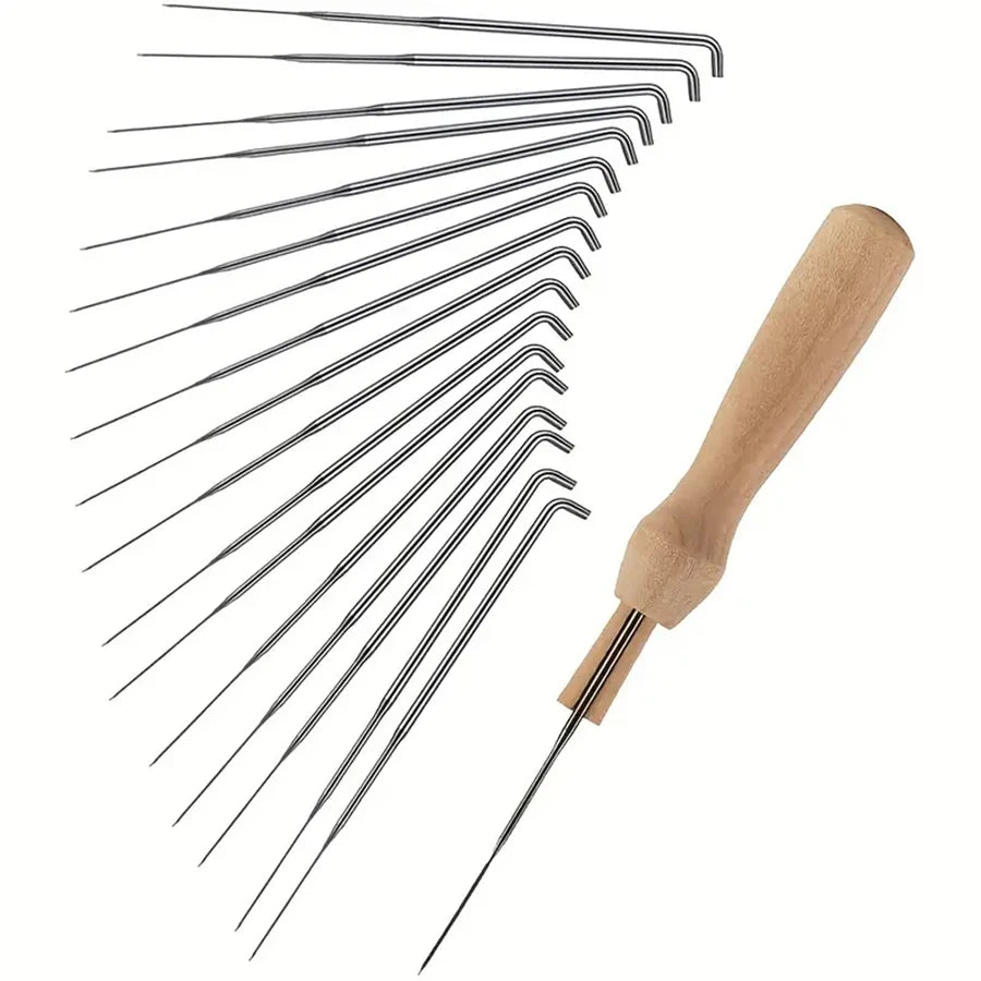 Wool Felting Needles Kit with Wooden Handle Tools Set