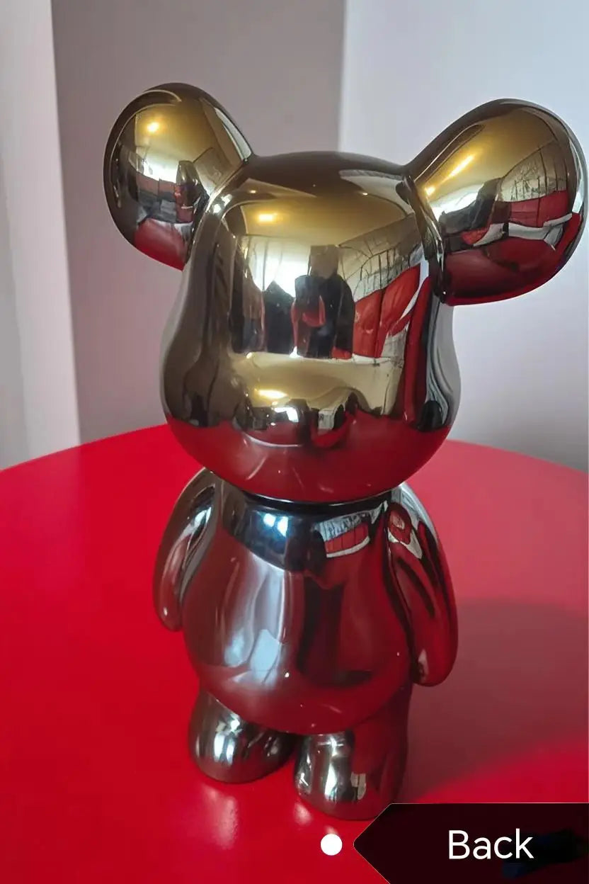 17/27/cm Aesthetic Bear brick Ceramic Staute Teddy Bear decor action figure Sculptures Ornament for room Home Decoration Crafts