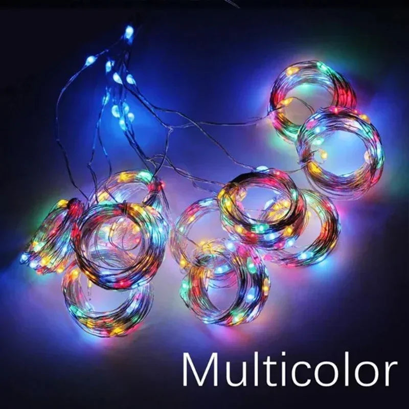 3M LED Curtain String Lights – USB Fairy Lights with 8 Modes for Holiday, Wedding, Party & Home Decor