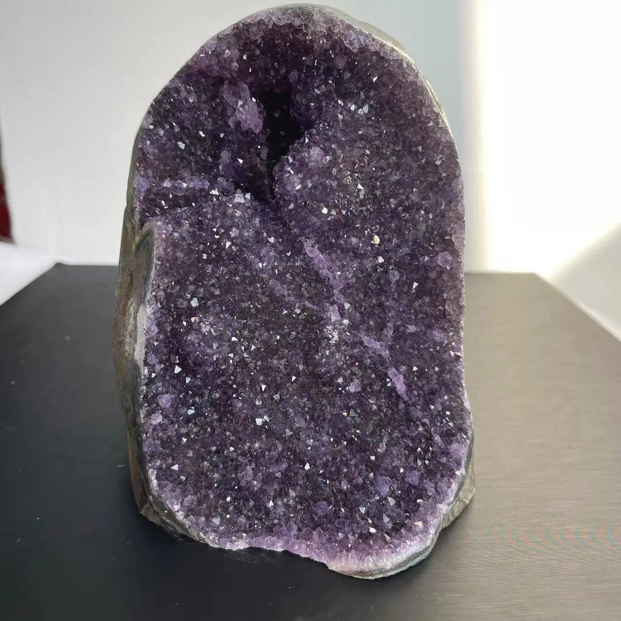 Natural Amethyst Crystal Cluster – Raw Quartz Healing Stone Mineral for Home Décor, Feng Shui, and Spiritual Energy