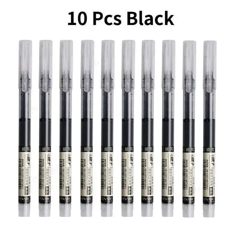 10PCS Needle Tip Gel Pens School & Office Supplies