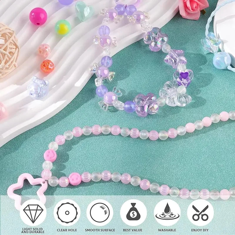 Mixed Acrylic Beads Set for DIY Jewelry Making